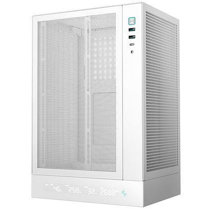 Deepcool CH170 Digital White Mini-ITX PC Case, Water Cooling Support Ultra-Quiet