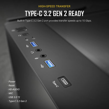 ANTEC P20CE Case, E-ATX Gaming, Black, Mid Tower, E-ATX, ATX, Micro-ATX, ITX