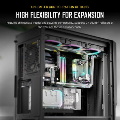 ANTEC P20CE Case, E-ATX Gaming, Black, Mid Tower, E-ATX, ATX, Micro-ATX, ITX