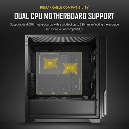 ANTEC P20CE Case, E-ATX Gaming, Black, Mid Tower, E-ATX, ATX, Micro-ATX, ITX