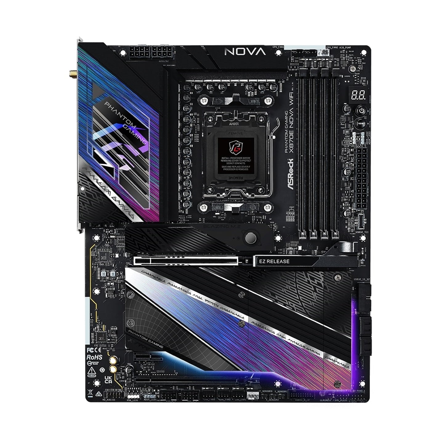 ASRock X870E NOVA WIFI PHANTOM GAMING AMD AM5 Socket Motherboard