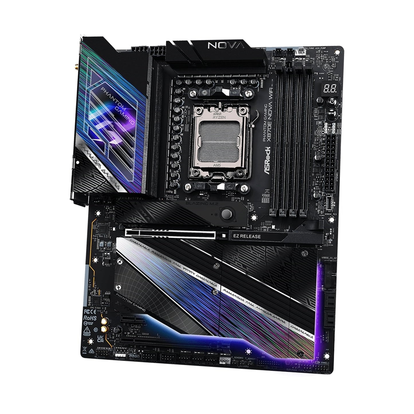 ASRock X870E NOVA WIFI PHANTOM GAMING AMD AM5 Socket Motherboard