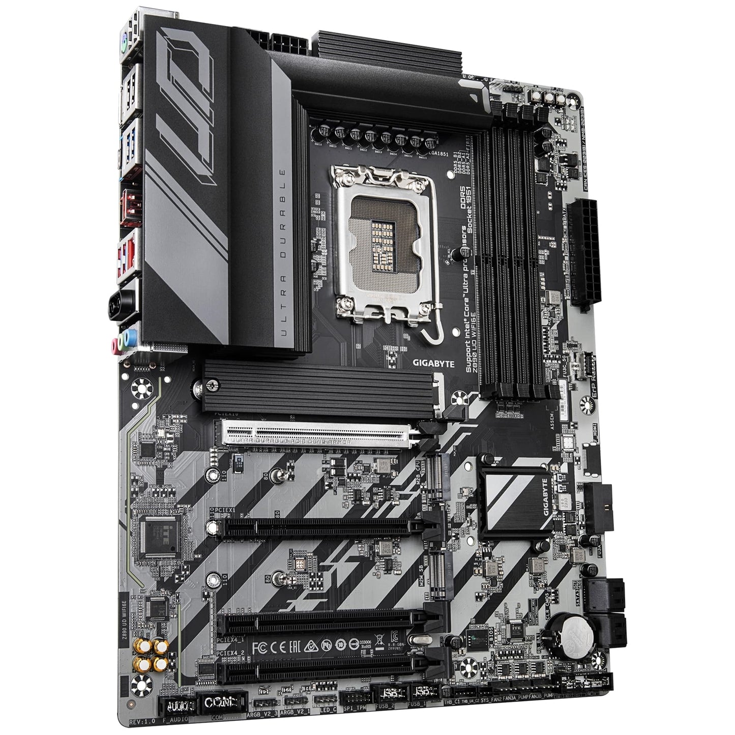 Gigabyte Z890 UD WIFI6E Ultra Durable Intel 1851 Socket Motherboard, ATX DDR5 M2