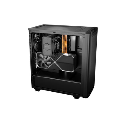 be quiet! Pure Base 501 Airflow Window Black ATX Mid Tower Case 2x PWM Fans