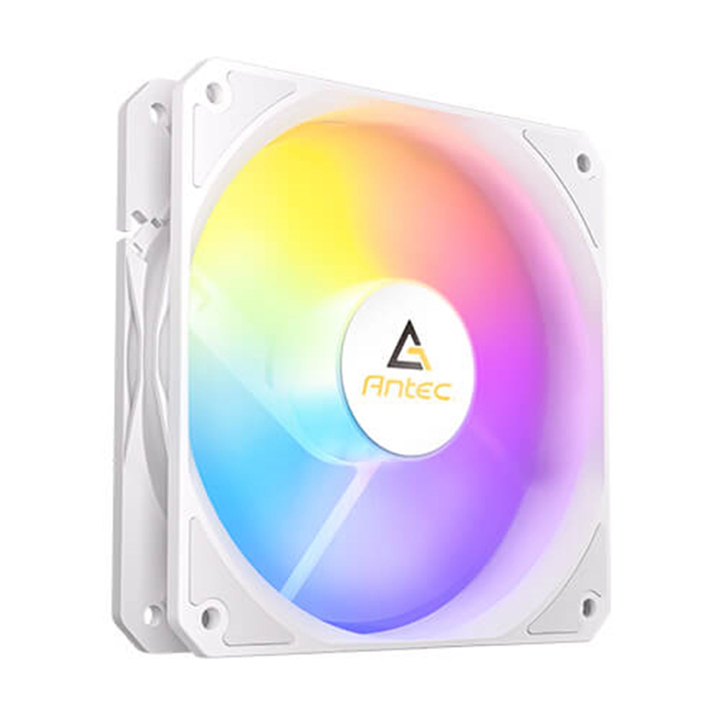 Antec P12 ARGB PWM 120mm Fan White 3-Pack, 4-Pin, 9-Blade, Anti-Vibration Pads