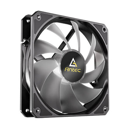 Antec P12 ARGB PWM 120mm Fan Black 3-pack, 4-Pin, 9-Blade Design, Vibration Pads