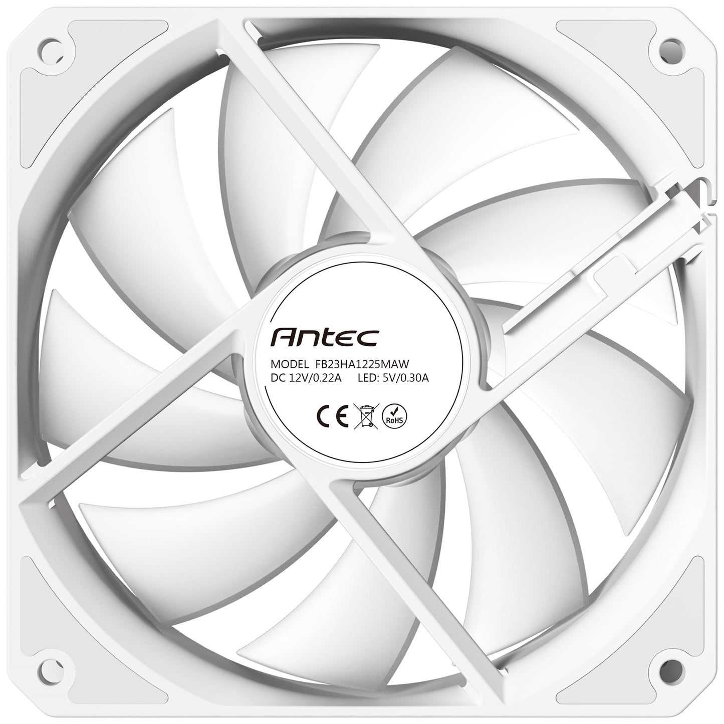Antec P12R ARGB Reverse PWM 120mm Fan 4-Pin High-Airflow Cooling 9-Blade Design