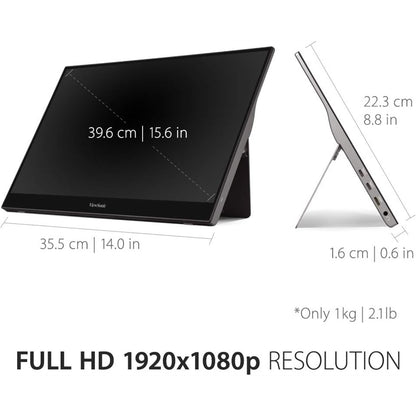 Viewsonic TD1655 16 Inch 60Hz Multi-Touch Portable Monitor