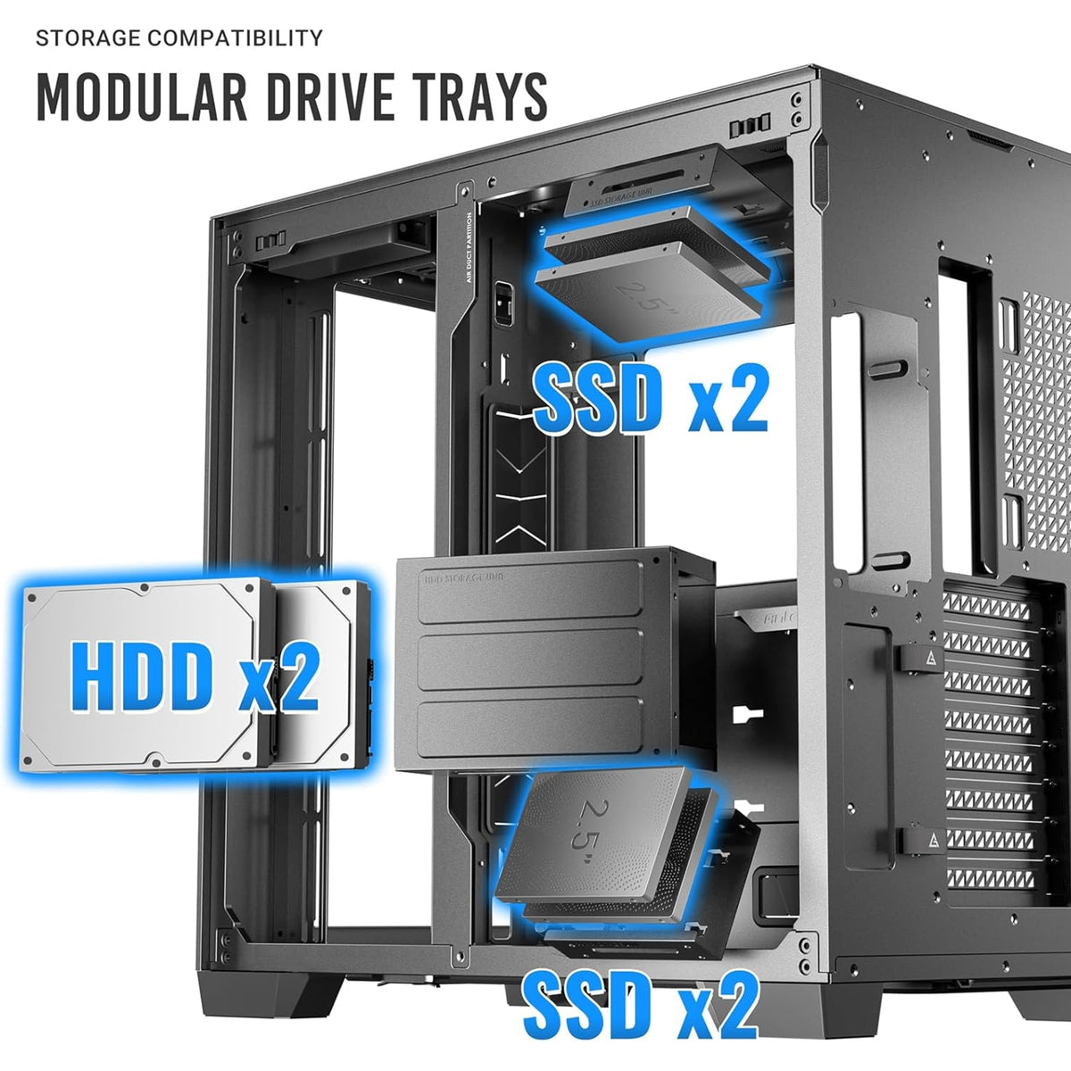 Antec Constellation C8 ARGB Dual Chamber Cooling Full Tower Case