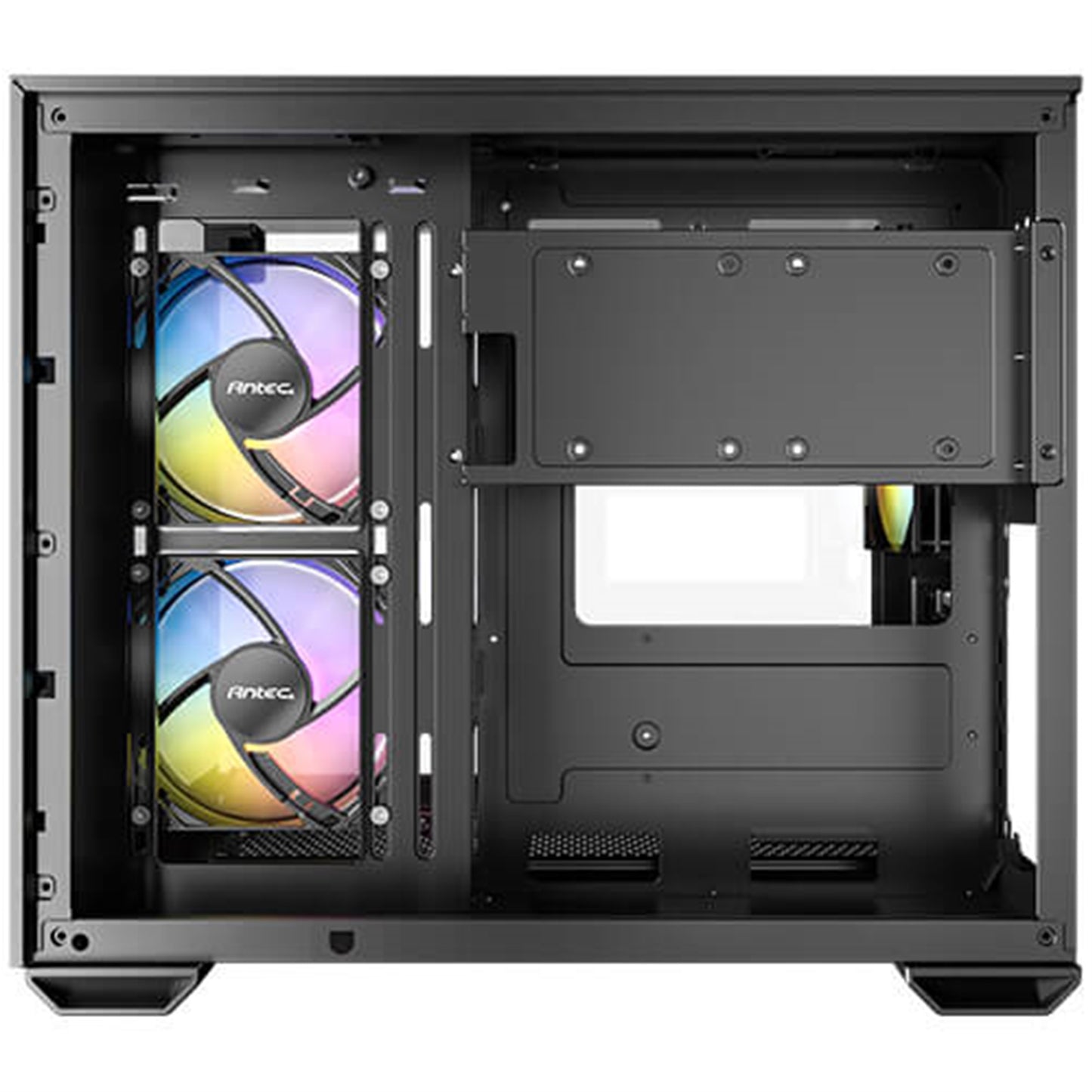 Antec CX600M Trio ARGB Mini Tower Gaming PC Case, Black, ARGB Fans Water Cooling