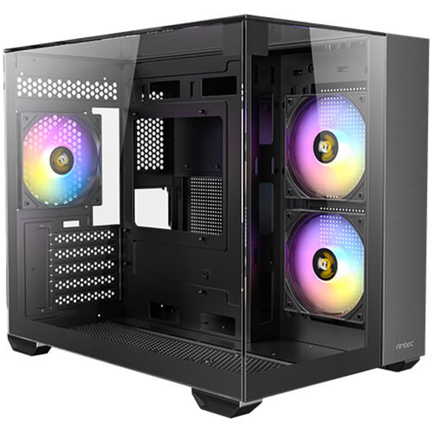 Antec CX600M Trio ARGB Mini Tower Gaming PC Case, Black, ARGB Fans Water Cooling