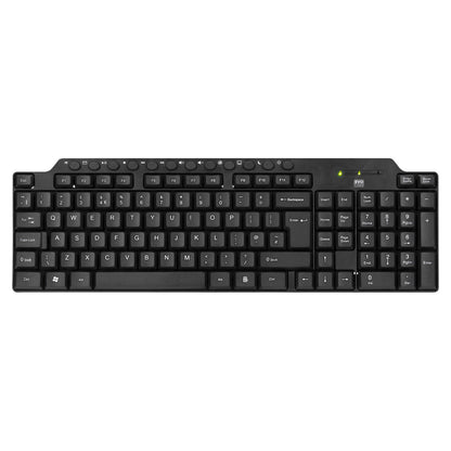 Evo Labs CM-501UK Wired Multimedia Keyboard and Mouse Combo Set Black