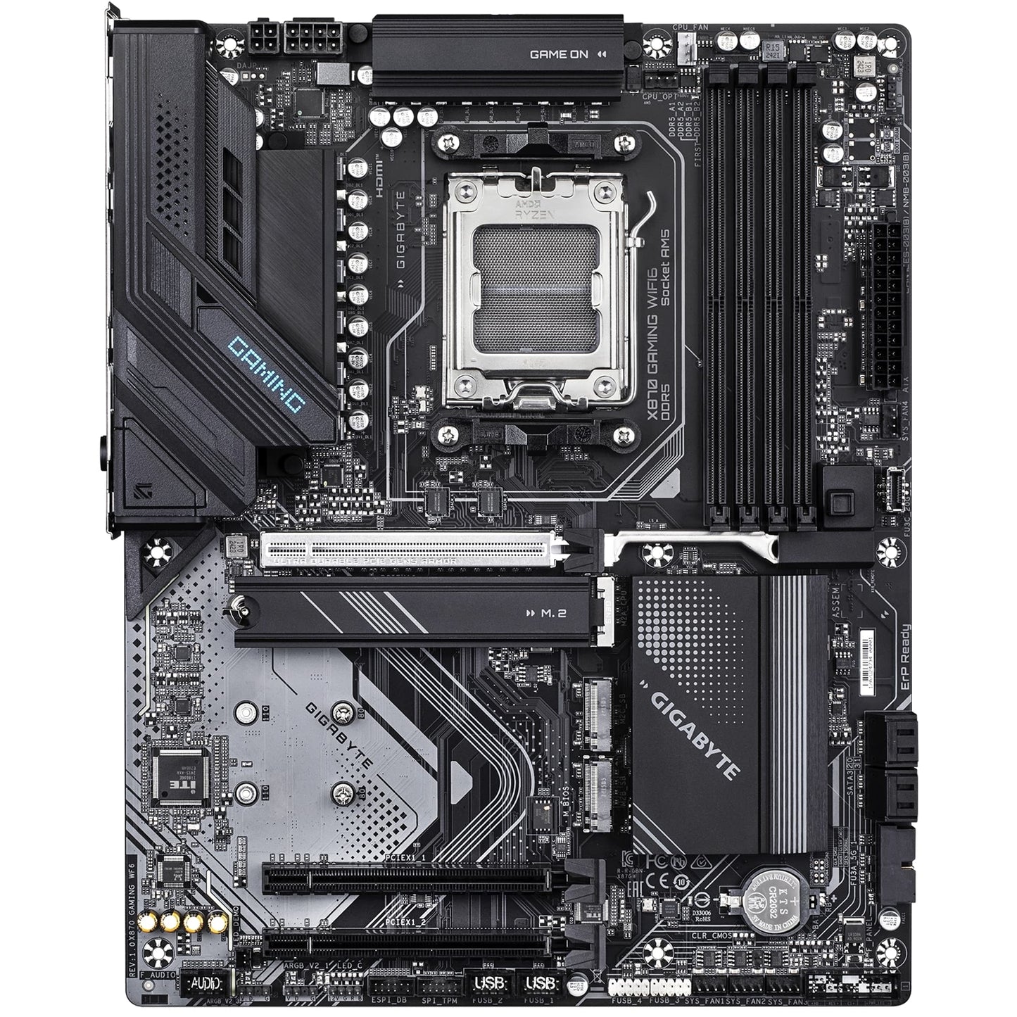 Gigabyte X870 GAMING WIFI6 AMD AM5 Socket Motherboard ATX 4x DDR5 Slots