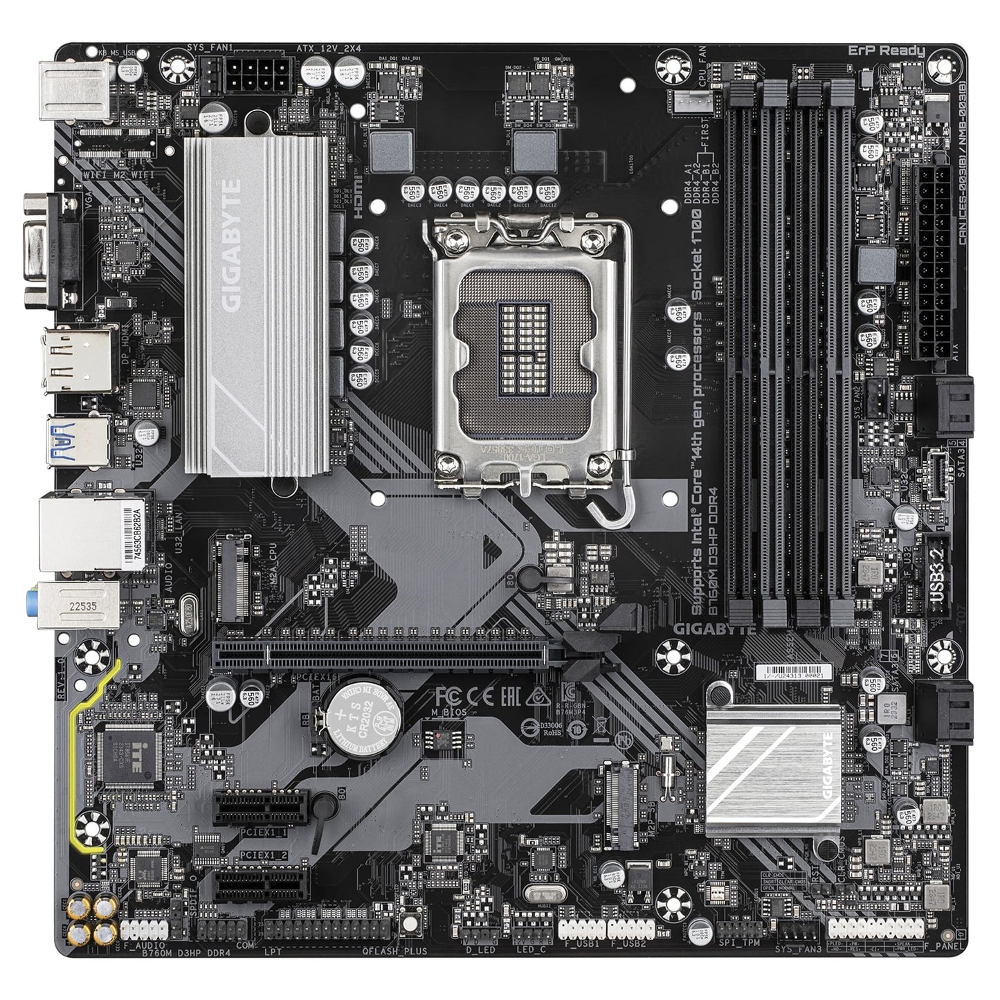 Gigabyte B760M D3HP DDR4 Intel 1700 Socket Motherboard