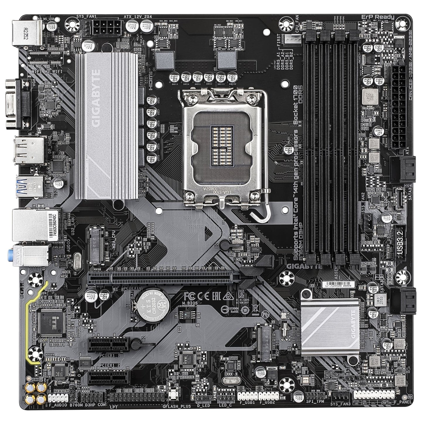 Gigabyte B760M D3HP Intel 1700 Socket Motherboard Micro-ATX