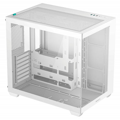 DeepCool CG530 Dual-Chamber Computer Case, Tempered Glass Panels, White