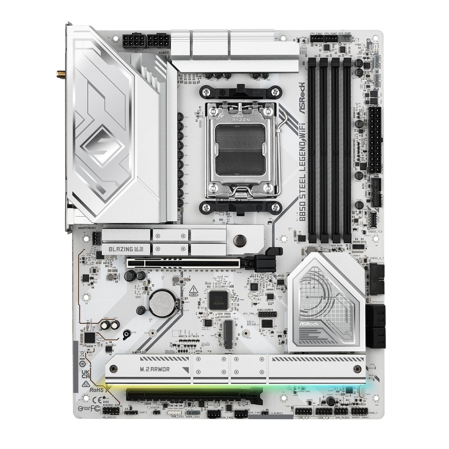 ASRock B850 Steel Legend WiFi AMD AM5 Socket Motherboard ATX