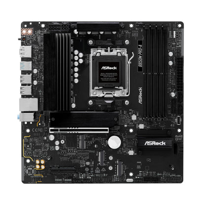 ASRock B850 Pro-A Motherboard, AMD Socket AM5, ATX, DDR5, M.2, LAN, HDMI, USB-C