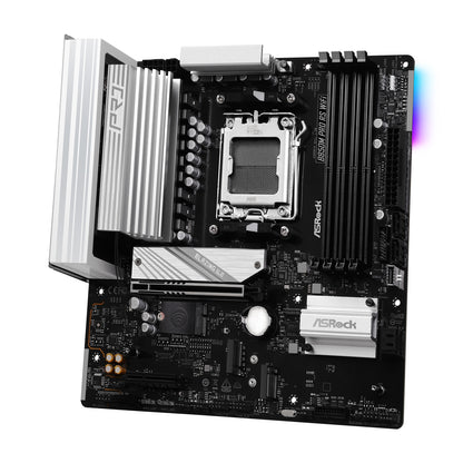 ASRock B850M Pro RS WiFi AMD AM5 Socket Motherboard, mATX, 4x DDR5 Slots, 3x M.2