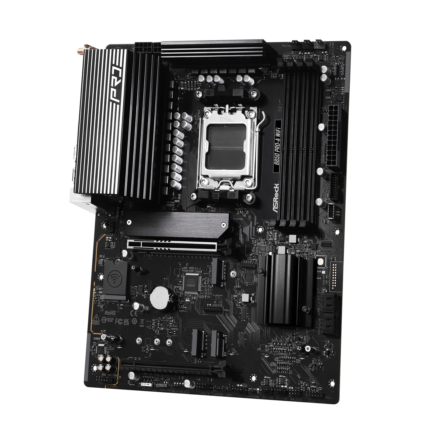 ASRock B850 Pro-A WiFi AMD AM5 Socket Motherboard ATX 4xDDR5 Slots 4xM.2 Sockets