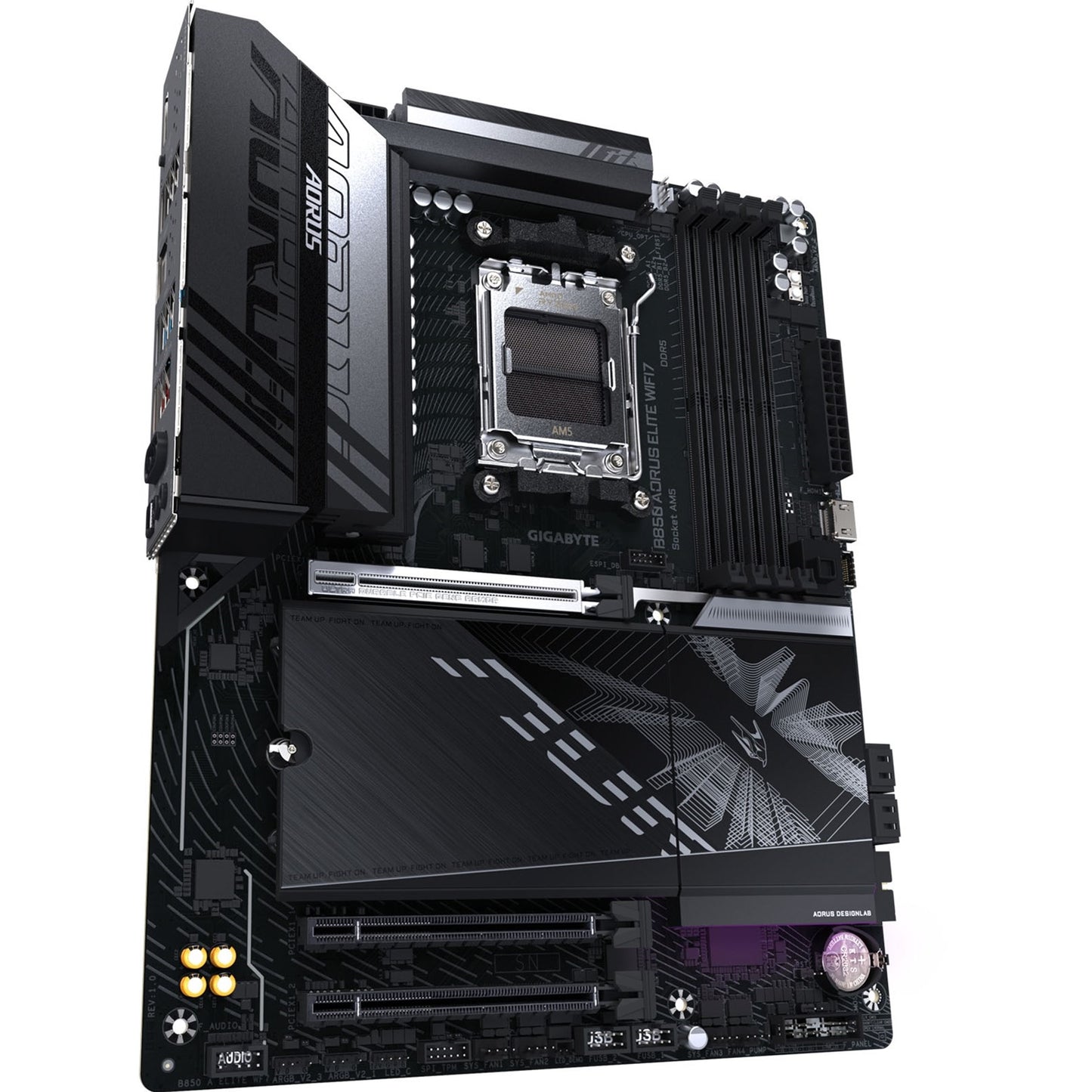 Gigabyte B850 AORUS ELITE WIFI7 Motherboard, AMD Socket AM5, ATX, DDR5, I/O, M.2