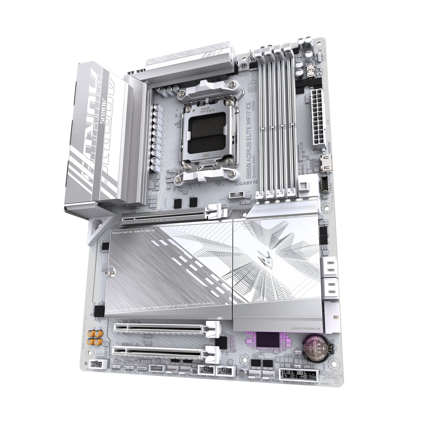 Gigabyte B850 AORUS ELITE WIFI7 ICE Motherboard, AMD Socket AM5, ATX, DDR5, WiFi