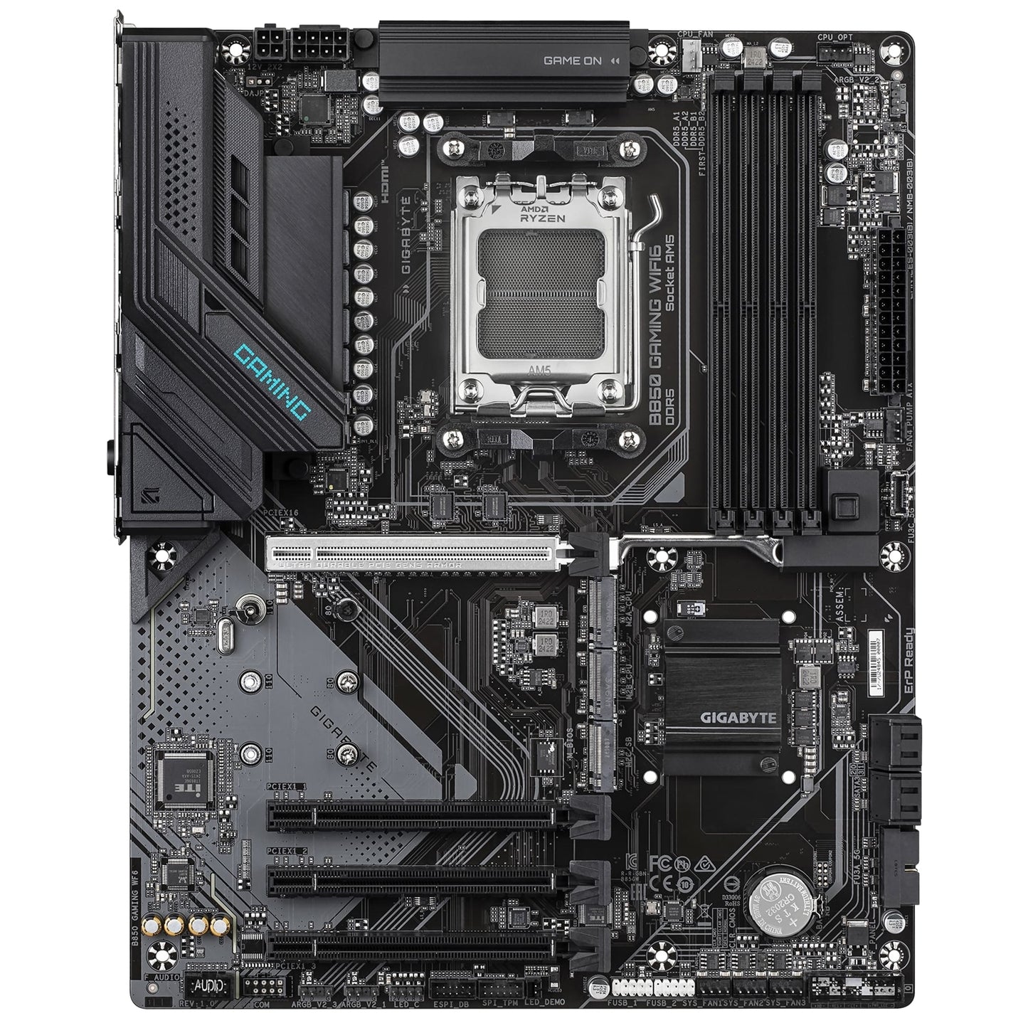 Gigabyte B850 GAMING WIFI6 Motherboard, AMD Socket AM5, DDR5, ATX, M.2, Wi-Fi 6