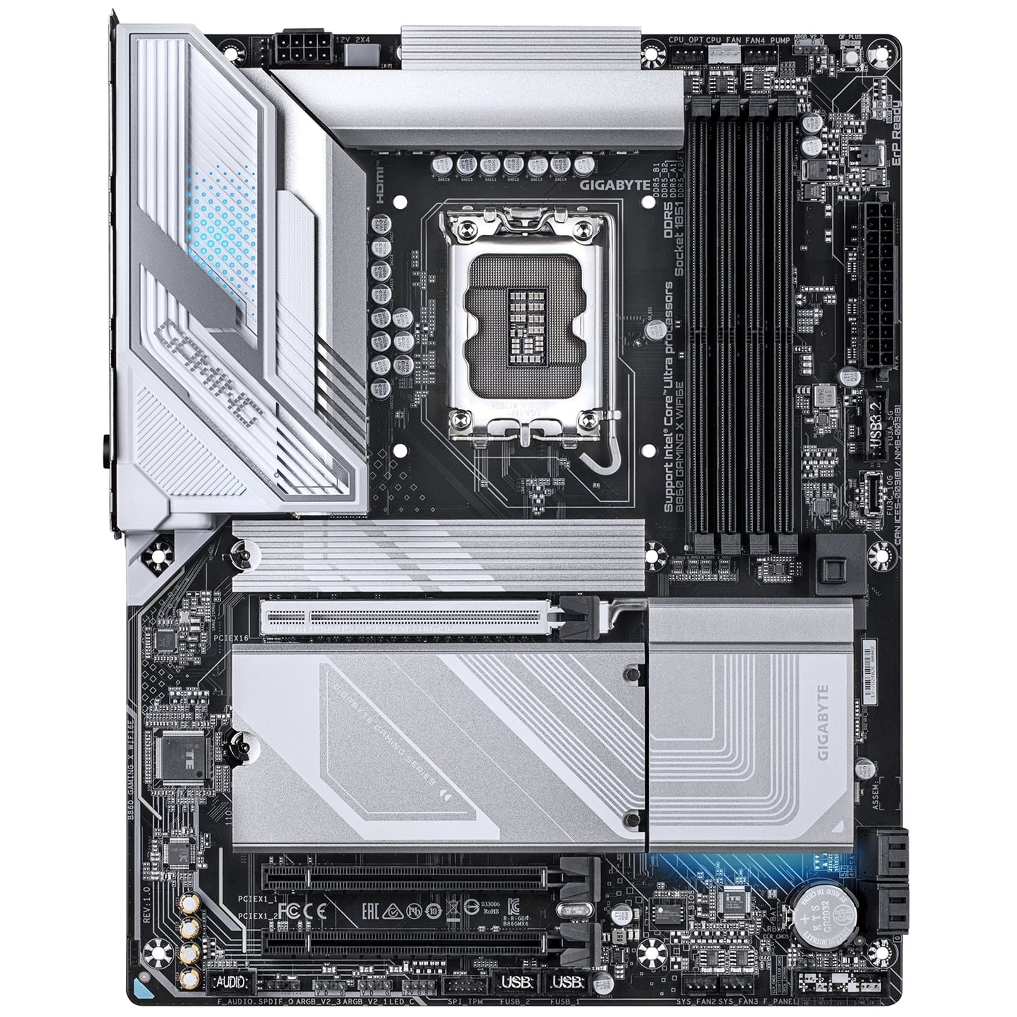 Gigabyte B860 GAMING X WIFI6E Intel 1851 Socket Motherboard, ATX, 4x DDR5 Slots