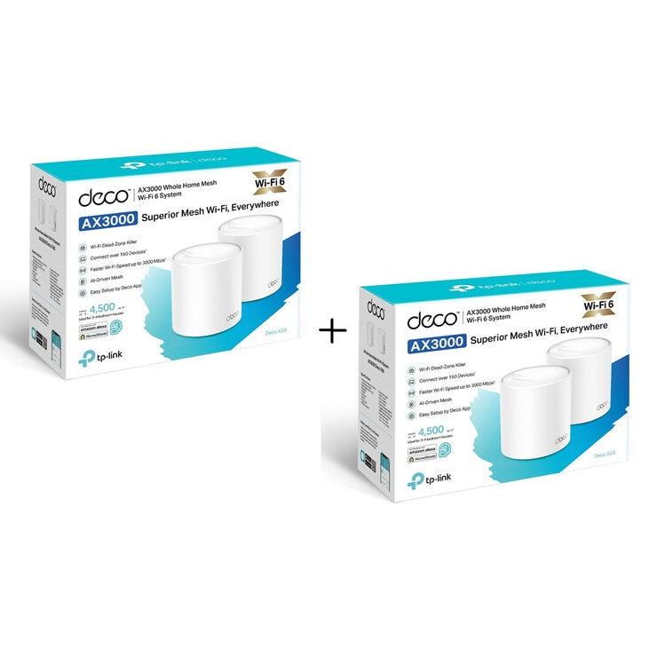 TP-Link Deco X50 Dual-Band WiFi 6 Mesh System, AX3000
