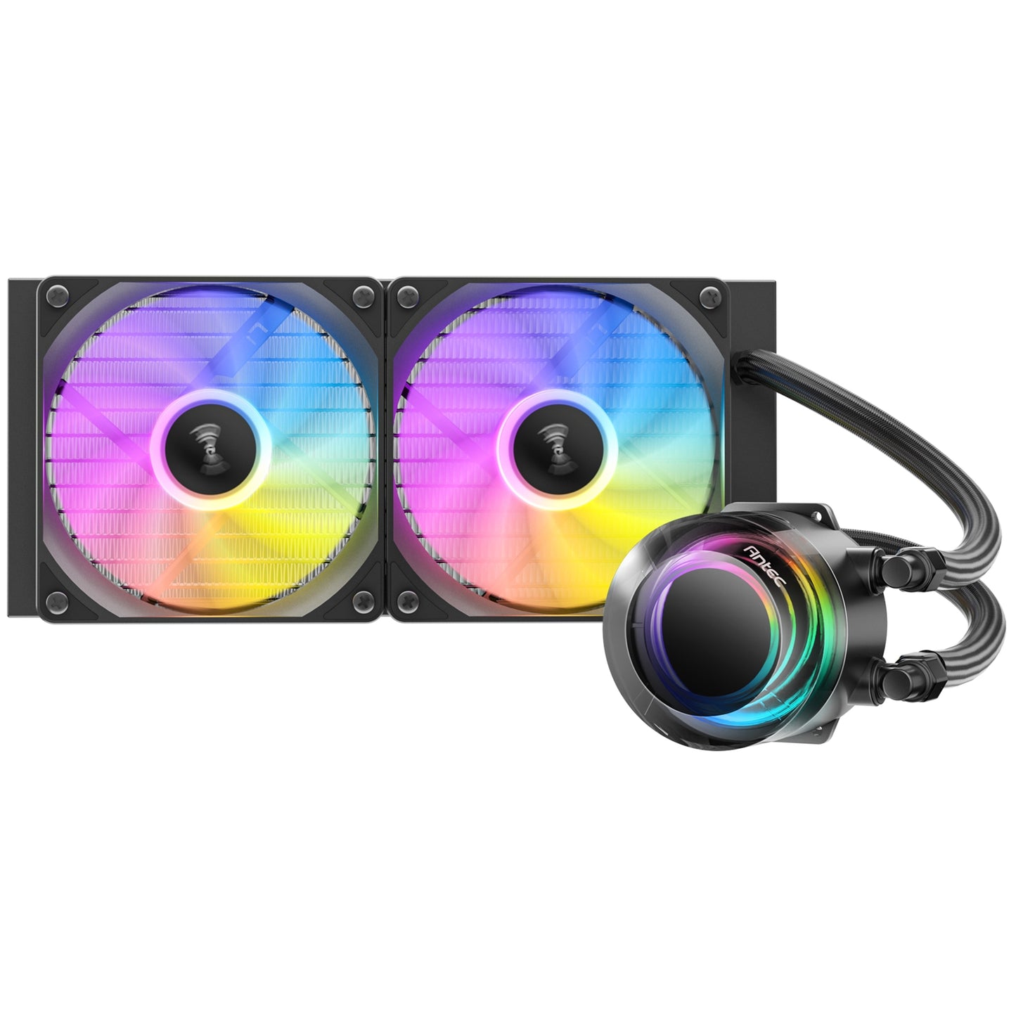 Antec Vortex Lum 240 ARGB CPU Liquid Cooler - Intel & AMD Compatible ARGB Fans