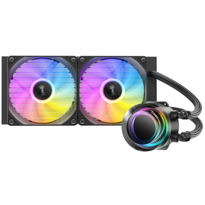 Antec Vortex Lum 240 ARGB CPU Liquid Cooler - Intel & AMD Compatible ARGB Fans