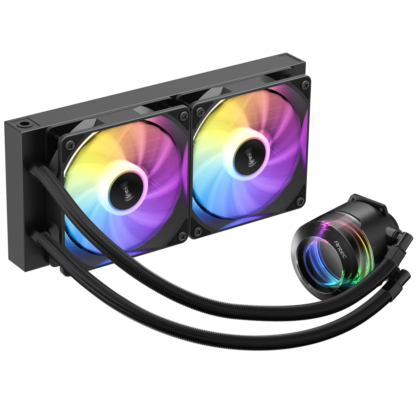 Antec Vortex Lum 240 ARGB CPU Liquid Cooler - Intel & AMD Compatible ARGB Fans