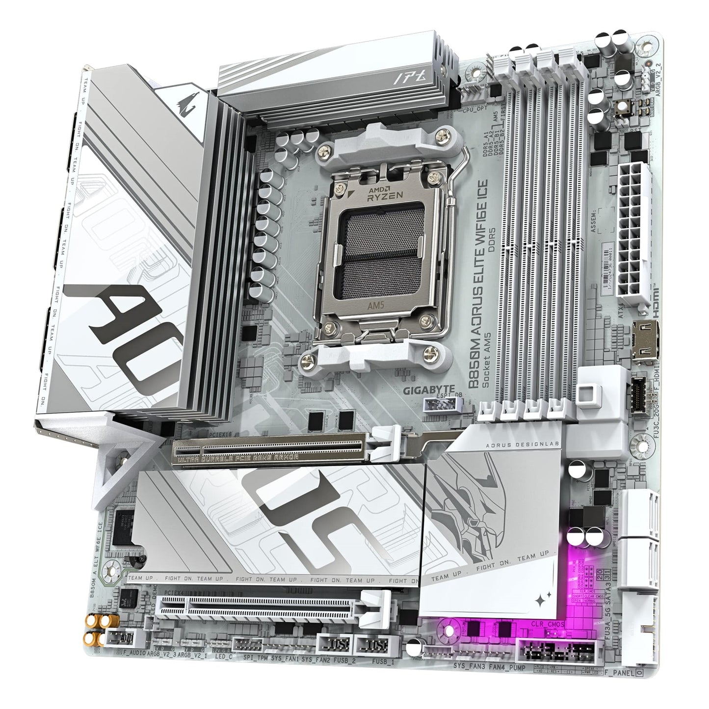 Gigabyte B850M AORUS ELITE WIFI6E ICE AMD AM5 Socket Motherboard