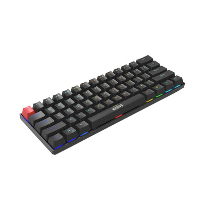 Marvo Scorpion KG933G Saber 61 Wired Mechanical RGB 60% UK Gaming Keyboard Black
