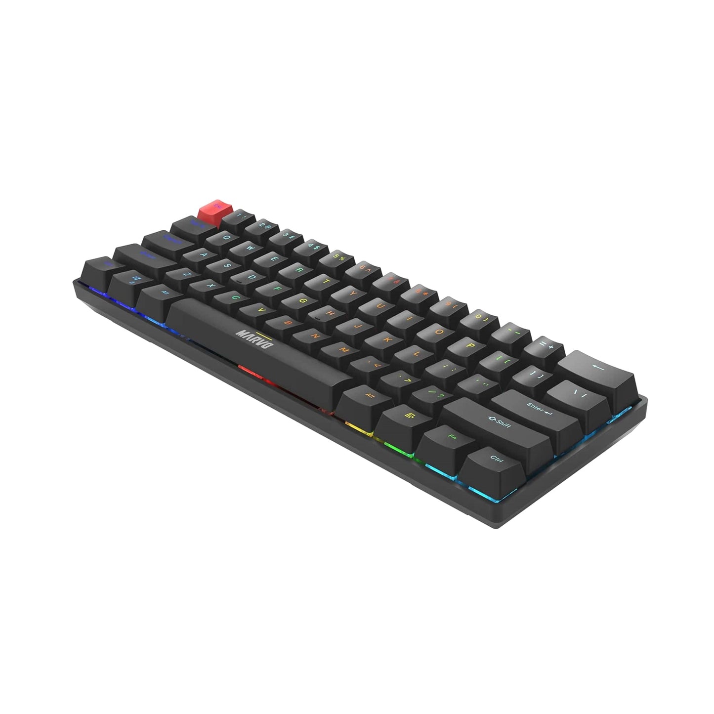 Marvo Scorpion KG933G Saber 61 Wired Mechanical RGB 60% UK Gaming Keyboard Black
