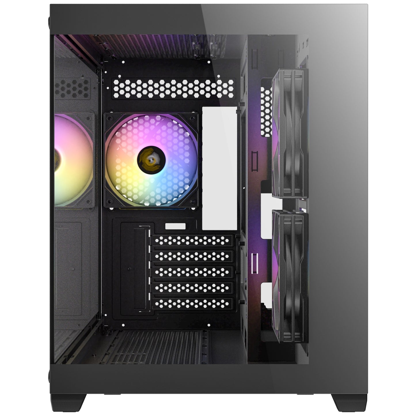 Antec CX600M ARGB Mini-Tower PC Gaming Case, 270 Full-View Tempered Glass, Black