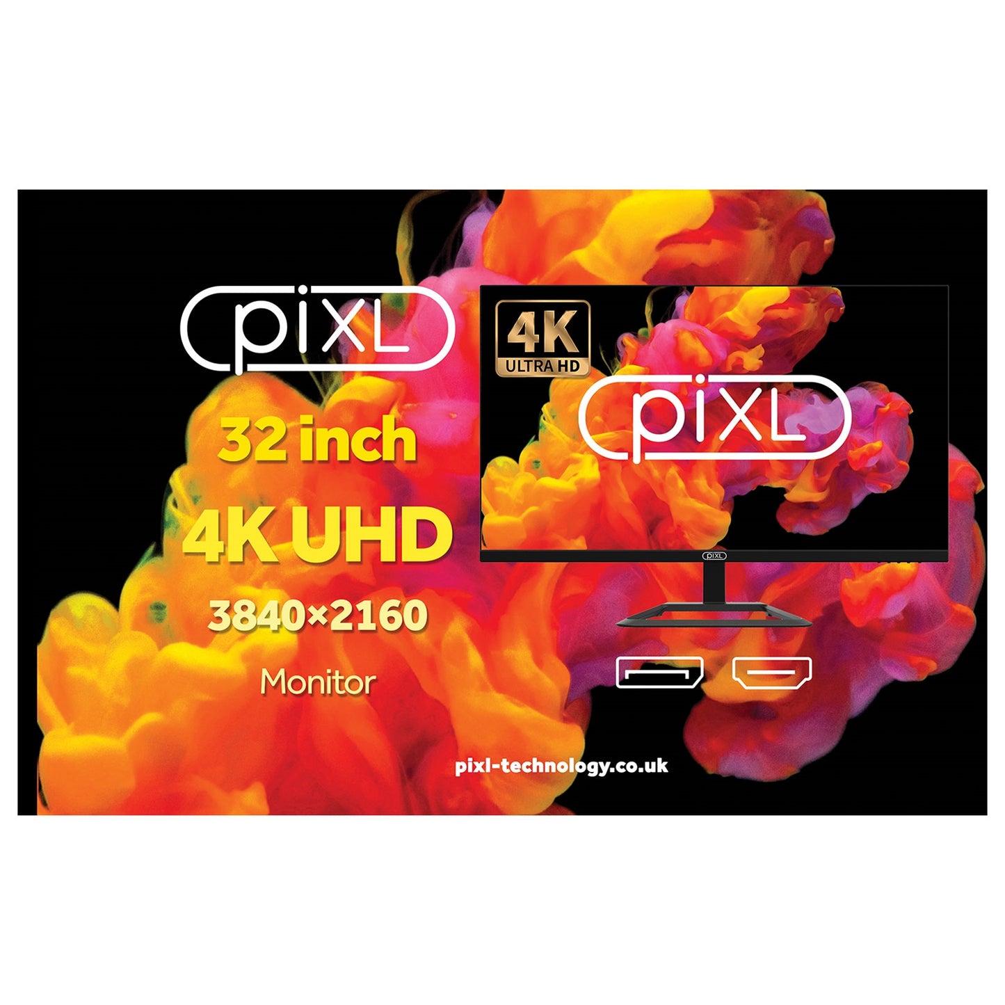 piXL CM32F44K 32 Inch 60Hz 4K Monitor