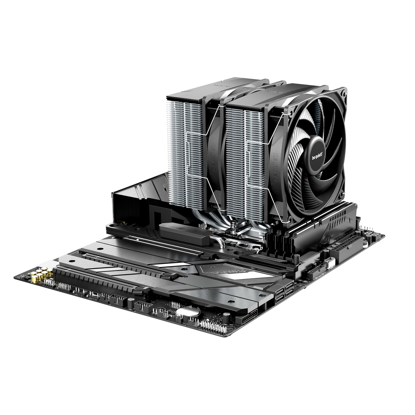be quiet! Pure Rock Pro 3 CPU Cooler, Universal Socket, 2 x Pure Wings Fans