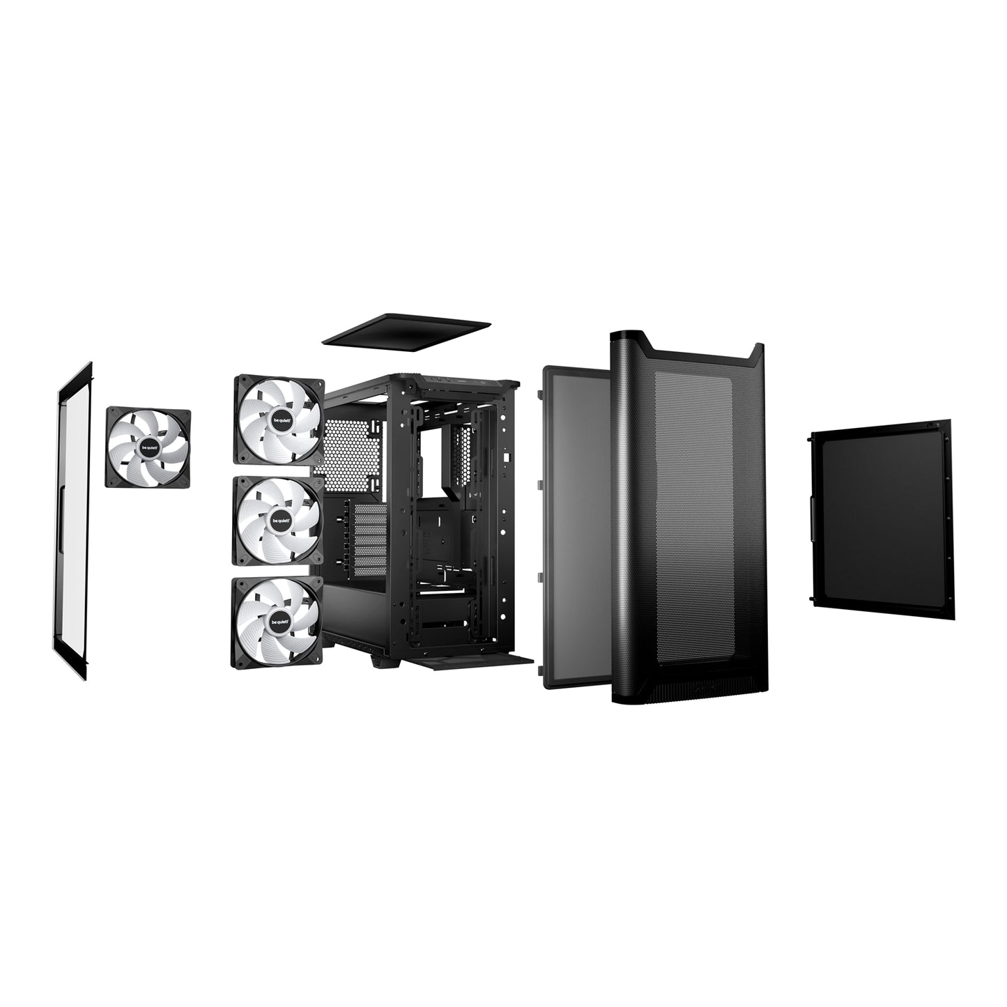 be quiet! Pure Base 501 LX Airflow Window Black ATX Mid Tower Case ARGB PWM Fans