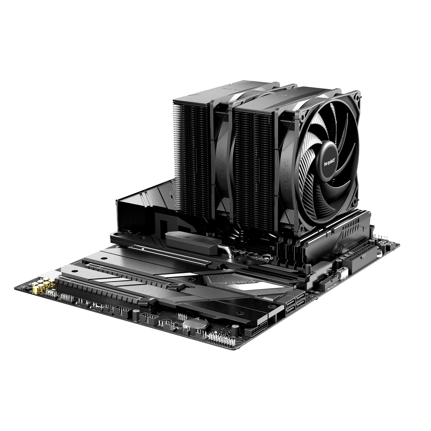 be quiet! Pure Rock Pro 3 CPU Cooler Black Universal Socket 2 x Pure Wings Fans