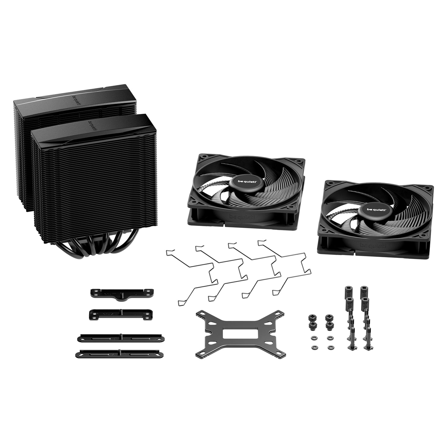 be quiet! Pure Rock Pro 3 CPU Cooler Black Universal Socket 2 x Pure Wings Fans