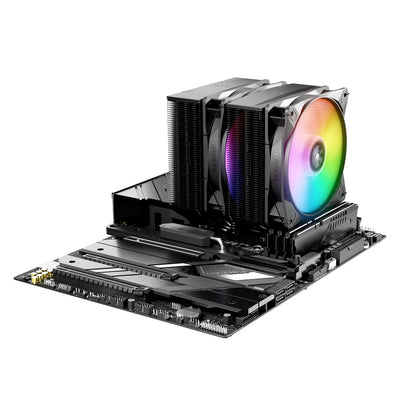 be quiet! Pure Rock Pro 3 LX CPU Cooler, Universal Socket, 2 x Light Wings Fans