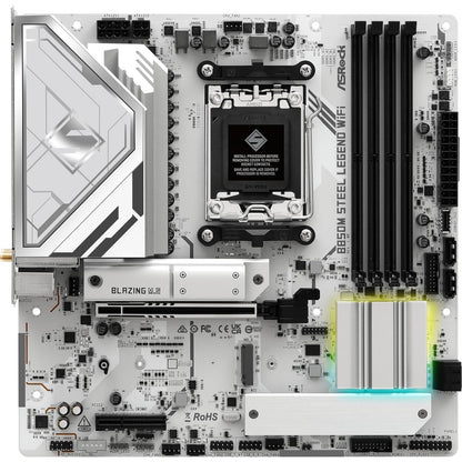 ASRock B850M Steel Legend WiFi AMD AM5 Socket Motherboard, ATX DDR5 M2 WiFi-7 DP