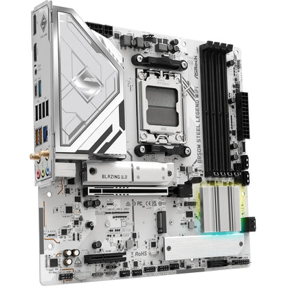 ASRock B850M Steel Legend WiFi AMD AM5 Socket Motherboard, ATX DDR5 M2 WiFi-7 DP