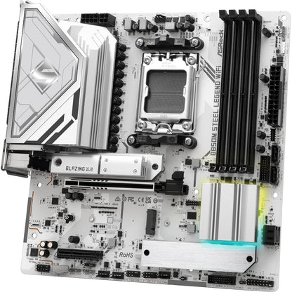 ASRock B850M Steel Legend WiFi AMD AM5 Socket Motherboard, ATX DDR5 M2 WiFi-7 DP