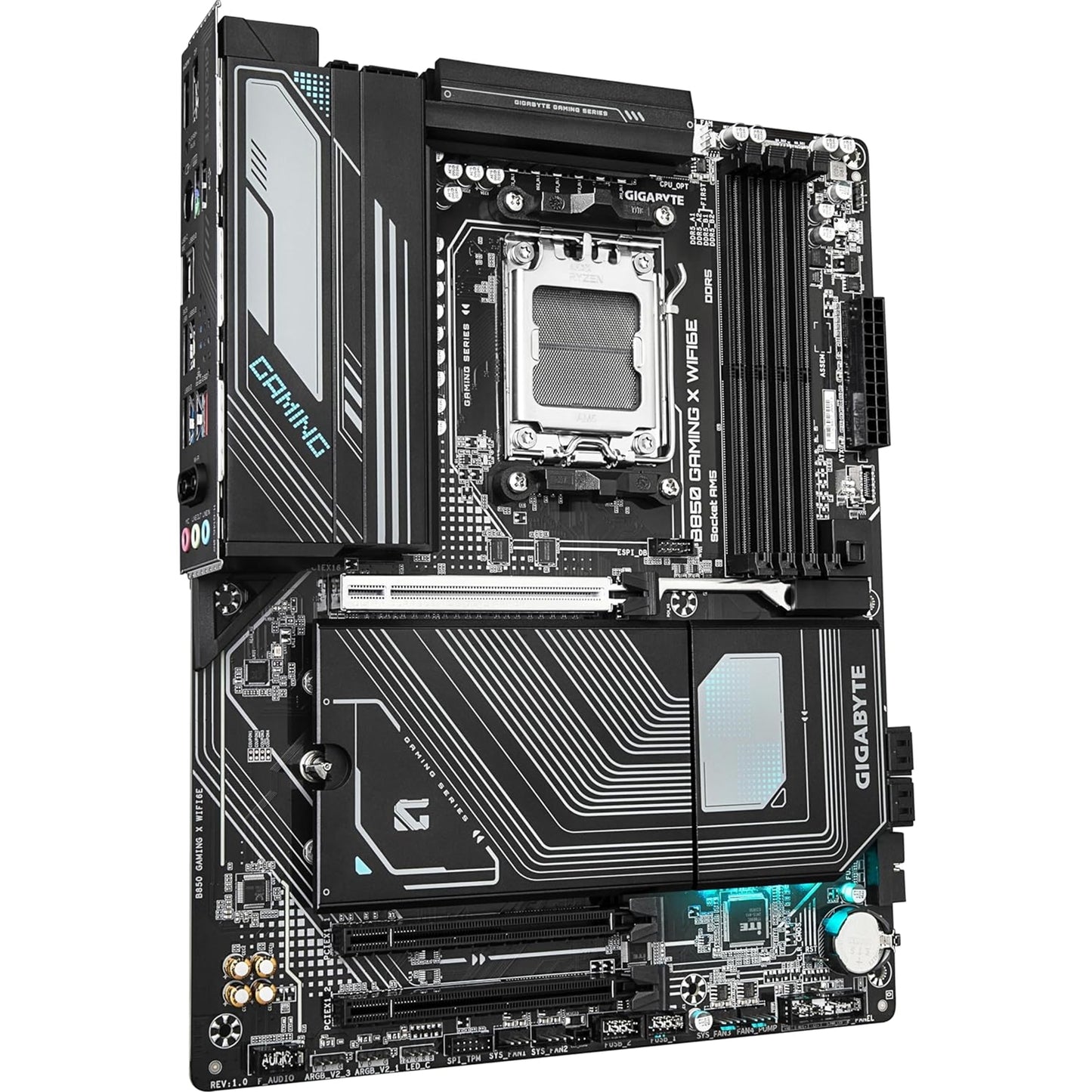Gigabyte B850 GAMING X WIFI6E Motherboard, AMD Socket AM5, ATX, M.2, Wi-Fi 6E
