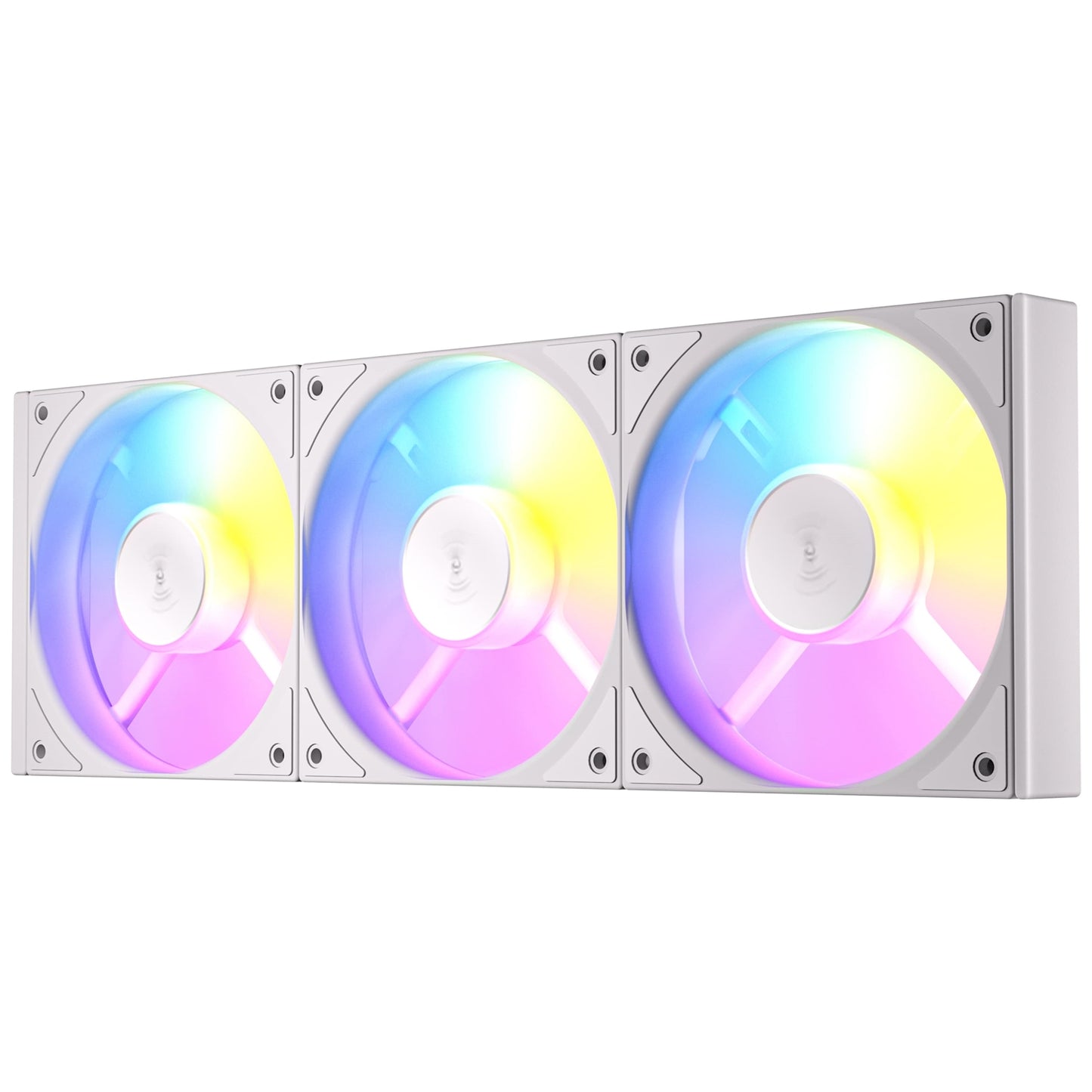 Antec Connect 120 White ARGB 3-Pack 120mm PWM Fans Daisy Chain Vibration Pads
