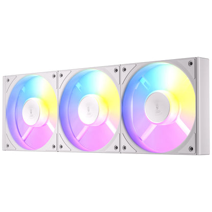 Antec Connect 120 White ARGB 3-Pack 120mm PWM Fans Daisy Chain Vibration Pads