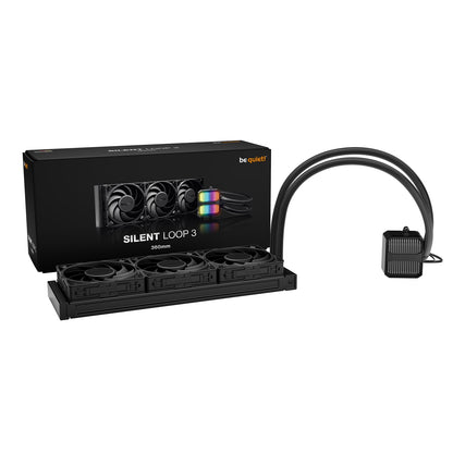 be quiet! Silent Loop 3 360mm All-in-One Liquid CPU Cooler, ARGB Lighting
