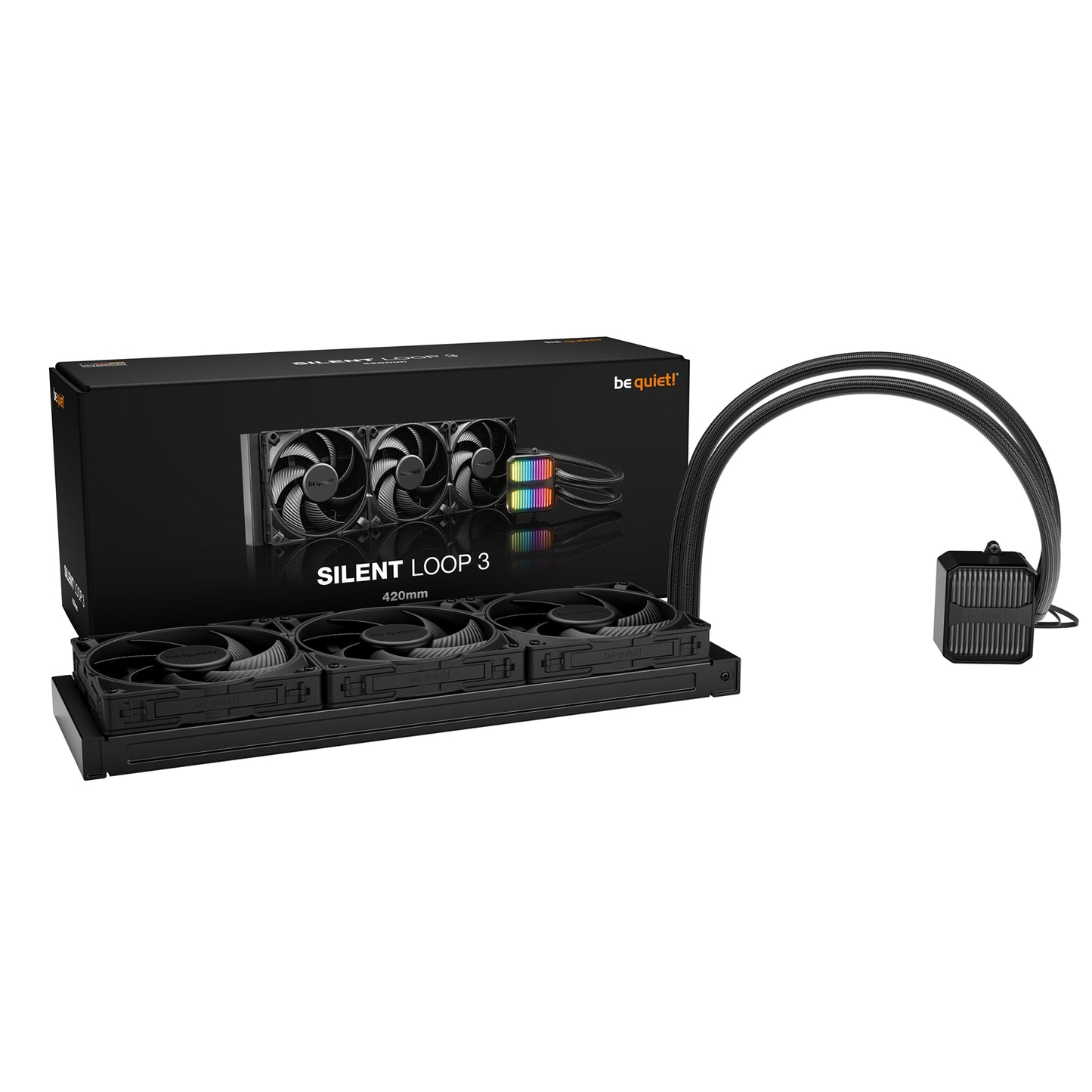 be quiet! Silent Loop 3 420mm All-in-One Liquid CPU Cooler, ARGB, Silent Wings